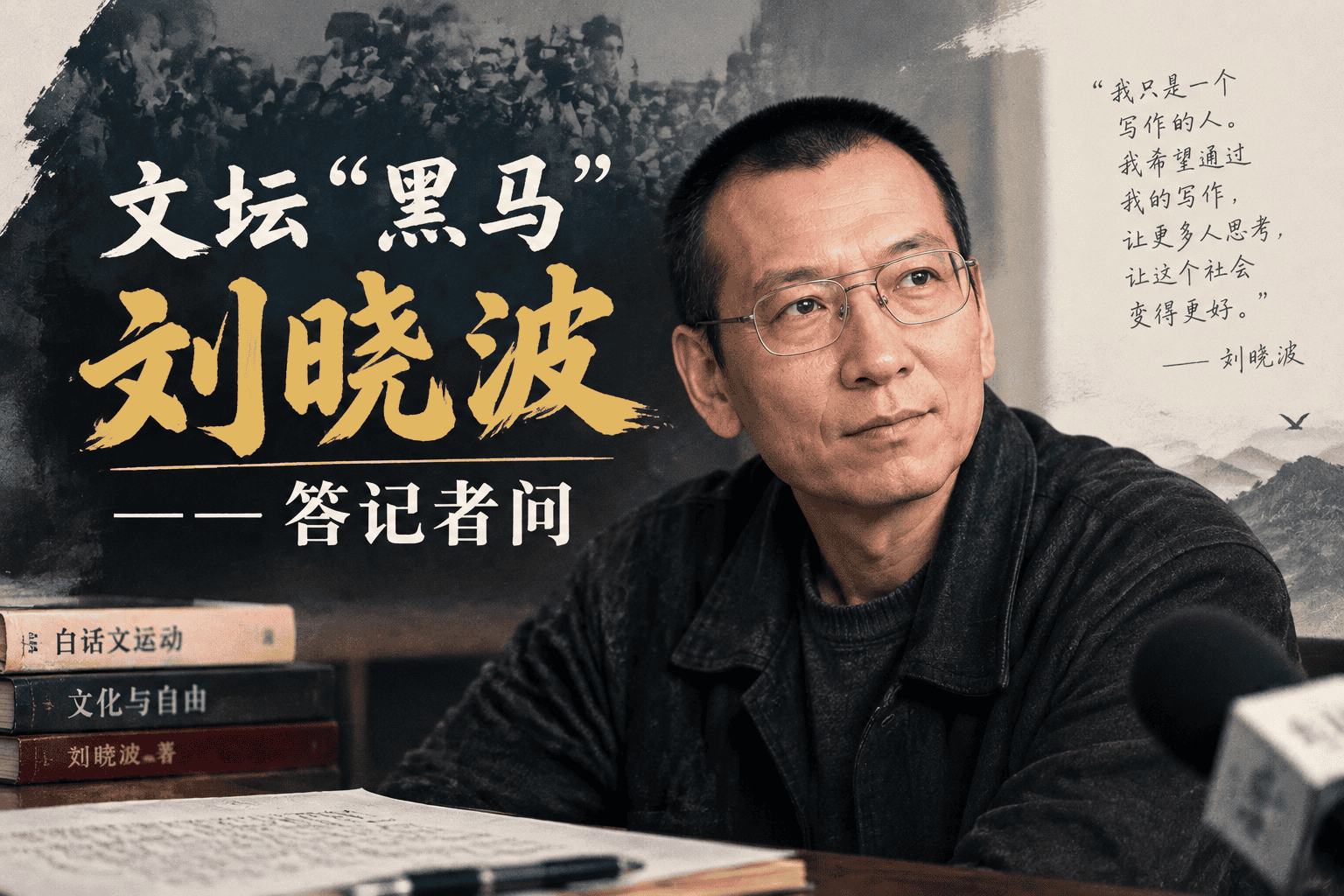 文坛“黑马”刘晓波 —— 答记者问